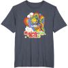 Rainbow Brite Wisp Sliding Down Rainbows Portrait T-Shirt(Heather Blue)