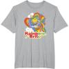 Rainbow Brite Wisp Sliding Down Rainbows Portrait T-Shirt(Heather Grey)