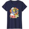 Rainbow Brite Wisp Sliding Down Rainbows Portrait T-Shirt(Navy Blue)
