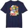 Rainbow Brite Wisp Sliding Down Rainbows Portrait T-Shirt(Navy Blue)