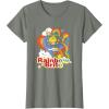 Rainbow Brite Wisp Sliding Down Rainbows Portrait T-Shirt(Olive Heather)