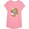 Rainbow Brite Wisp Sliding Down Rainbows Portrait T-Shirt(Pink)