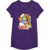 Rainbow Brite Wisp Sliding Down Rainbows Portrait T-Shirt(Purple)