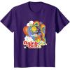 Rainbow Brite Wisp Sliding Down Rainbows Portrait T-Shirt(Purple)