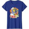 Rainbow Brite Wisp Sliding Down Rainbows Portrait T-Shirt(Royal Blue)