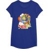 Rainbow Brite Wisp Sliding Down Rainbows Portrait T-Shirt(Royal Blue)