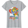 Rainbow Brite Woke Up Magical Vintage Rainbow Slide T-Shirt(Heather Grey)