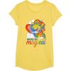 Rainbow Brite Woke Up Magical Vintage Rainbow Slide T-Shirt(Lemon Yellow)