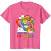 Rainbow Brite Woke Up Magical Vintage Rainbow Slide T-Shirt(Pink Heather)