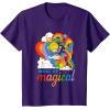 Rainbow Brite Woke Up Magical Vintage Rainbow Slide T-Shirt(Purple)