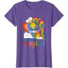 Rainbow Brite Woke Up Magical Vintage Rainbow Slide T-Shirt(Purple Heather)