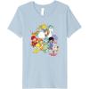 Rainbow Brite & Friends Vintage Color Kids And Sprites Group Premium T-Shirt(Baby Blue)