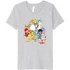 Rainbow Brite & Friends Vintage Color Kids And Sprites Group Premium T-Shirt(Heather Grey)