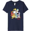 Rainbow Brite & Friends Vintage Color Kids And Sprites Group Premium T-Shirt(Navy Blue)