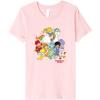 Rainbow Brite & Friends Vintage Color Kids And Sprites Group Premium T-Shirt(Pink)