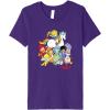 Rainbow Brite & Friends Vintage Color Kids And Sprites Group Premium T-Shirt(Purple)