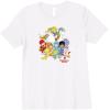 Rainbow Brite & Friends Vintage Color Kids And Sprites Group Premium T-Shirt(White)