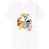 Rainbow Brite & Friends Vintage Color Kids And Sprites Group Premium T-Shirt(White)