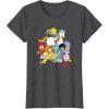Rainbow Brite & Friends Vintage Color Kids And Sprites Group T-Shirt(Dark Heather Grey)