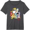 Rainbow Brite & Friends Vintage Color Kids And Sprites Group T-Shirt(Dark Heather Grey)