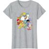Rainbow Brite & Friends Vintage Color Kids And Sprites Group T-Shirt(Heather Grey)