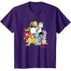 Rainbow Brite & Friends Vintage Color Kids And Sprites Group T-Shirt(Purple)