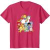 Rainbow Brite & Friends Vintage Color Kids And Sprites Group T-Shirt(Red Heather)