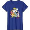 Rainbow Brite & Friends Vintage Color Kids And Sprites Group T-Shirt(Royal Blue)
