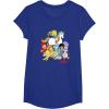 Rainbow Brite & Friends Vintage Color Kids And Sprites Group T-Shirt(Royal Blue)