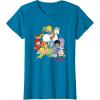 Rainbow Brite & Friends Vintage Color Kids And Sprites Group T-Shirt(Sapphire Blue)