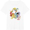Rainbow Brite & Friends Vintage Color Kids And Sprites Group T-Shirt(White)