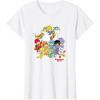 Rainbow Brite & Friends Vintage Color Kids And Sprites Group T-Shirt(White)