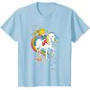Rainbow Brite & Starlite Best Friends Vintage Sparkle Duo T-Shirt(Baby Blue)