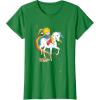 Rainbow Brite & Starlite Best Friends Vintage Sparkle Duo T-Shirt(Kelly Green)