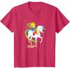 Rainbow Brite & Starlite Best Friends Vintage Sparkle Duo T-Shirt(Red Heather)