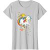 Rainbow Brite & Starlite Best Friends Vintage Sparkle Duo T-Shirt(Silver Grey)