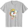 Rainbow Brite & Starlite Best Friends Vintage Sparkle Duo T-Shirt(Silver Grey)