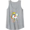 Rainbow Brite & Starlite Best Friends Vintage Sparkle Duo Tank Top(Heather Grey)