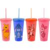 Silver Buffalo Rainbow Brite 4 pack Color Change Plastic Tumbler Set Featuring Rainbow Brite, Patty O’Green, La La Orange, and Shy Violet, 24 Ounces(Disney Winnie the Pooh)
