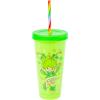 Silver Buffalo Rainbow Brite 4 pack Color Change Plastic Tumbler Set Featuring Rainbow Brite, Patty O’Green, La La Orange, and Shy Violet, 24 Ounces(Rainbow Brite RB Color)