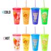Silver Buffalo Rainbow Brite 4 pack Color Change Plastic Tumbler Set Featuring Rainbow Brite, Patty O’Green, La La Orange, and Shy Violet, 24 Ounces(Strawberry Shortcake and Friends)