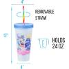 Silver Buffalo Rainbow Brite 4 pack Color Change Plastic Tumbler Set Featuring Rainbow Brite, Patty O’Green, La La Orange, and Shy Violet, 24 Ounces(Strawberry Shortcake Pairs)