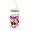 Silver Buffalo Rainbow Brite Balloon Glass Tumbler with Bamboo Lid and Glass Straw, 16 Ounces(Bratz Dolls)