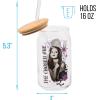 Silver Buffalo Rainbow Brite Balloon Glass Tumbler with Bamboo Lid and Glass Straw, 16 Ounces(Buffy The Chosen One)