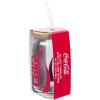Silver Buffalo Rainbow Brite Balloon Glass Tumbler with Bamboo Lid and Glass Straw, 16 Ounces(Diet Coke Glitter)