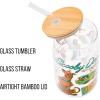Silver Buffalo Rainbow Brite Balloon Glass Tumbler with Bamboo Lid and Glass Straw, 16 Ounces(Scooby Doo Crystal Cove)