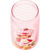 Silver Buffalo Rainbow Brite Balloon Glass Tumbler with Bamboo Lid and Glass Straw, 16 Ounces(Strawberry Shortcake White Polka Dot)