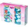 Silver Buffalo Rainbow Brite Balloon Glass Tumbler with Bamboo Lid and Glass Straw, 16 Ounces(The Powerpuff Girls (2 Pack))