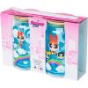 Silver Buffalo Rainbow Brite Balloon Glass Tumbler with Bamboo Lid and Glass Straw, 16 Ounces(The Powerpuff Girls (2 Pack))