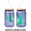 Silver Buffalo Rainbow Brite Balloon Glass Tumbler with Bamboo Lid and Glass Straw, 16 Ounces(Wicked Elphaba)